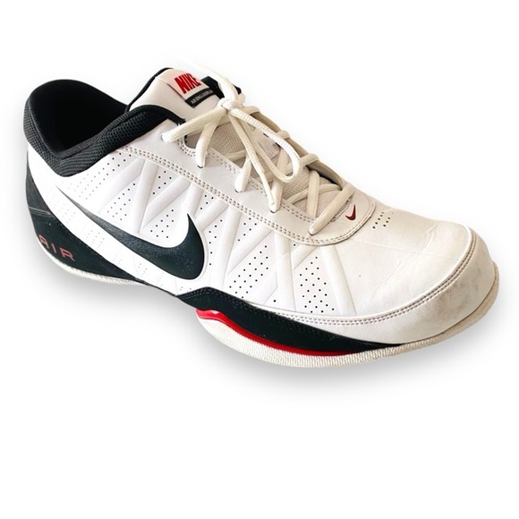 NIKE Mens Shoes Air Ring Leader Low Sneakers from Finish Line White Black - Picture 1 of 11